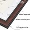 11x14 Diploma Frame – Black & Mahogany Ornate Frame with White Mat, Shatter-Resistant Glass – Display 8.5x11 Certificates or 11x14 Photos – Legacy Collection
